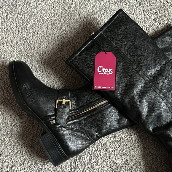 CIRCUS BY SAM EDELMAN BLACK LEATHER BOOTS SIZE 8 NWT - Picture 6 of 8